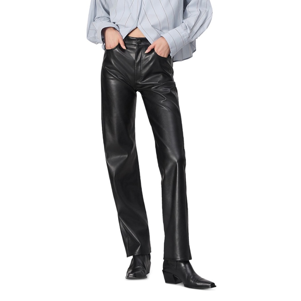 Rag & Bone Black Faux Leather Pants size 26